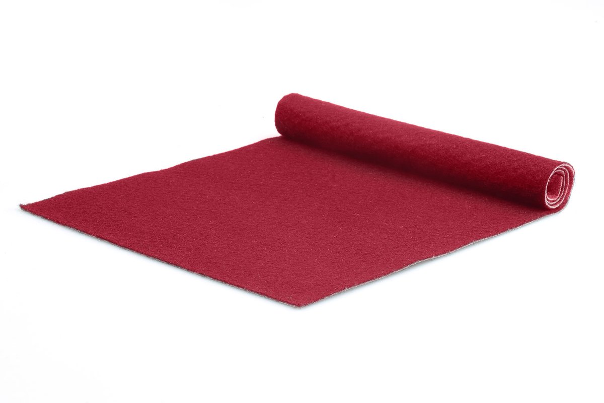 GJ Floors | Standaardloper Tokyo | Bordeauxrood | 5 x 2 m | Uitstekende kwaliteit | Event, Bruiloft, Gala